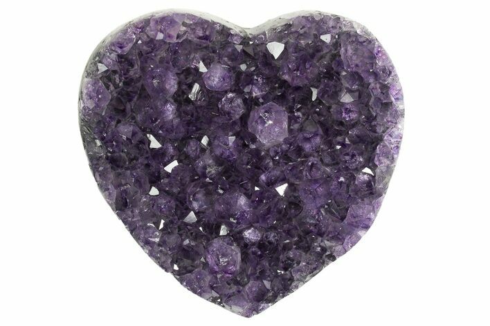 Dark Purple Amethyst Heart - Uruguay #343729